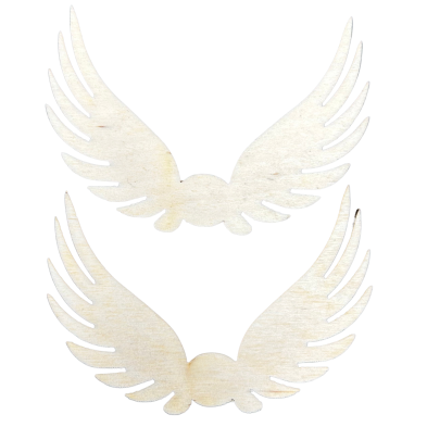 Skrzydełka skrzydła anielskie drewniane anioł 2szt