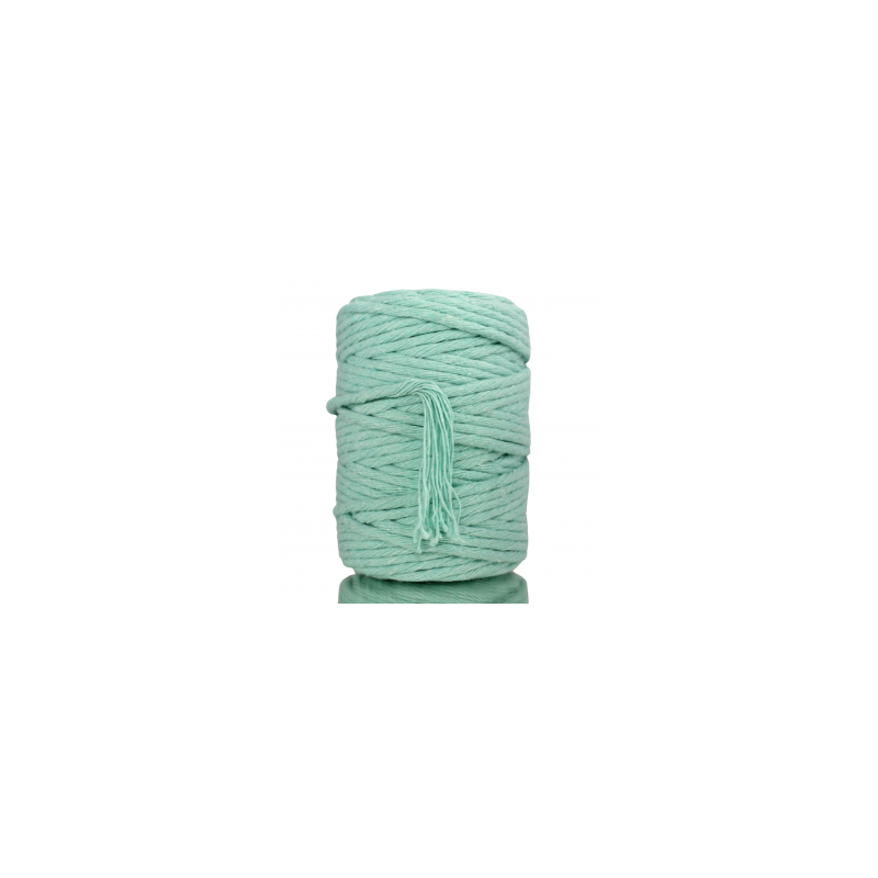 Sznurek bawełniany skręcany MIĘTOWY 50m 5mm