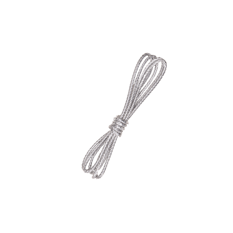 Lina srebrna dekoracyjna sznurek 3m