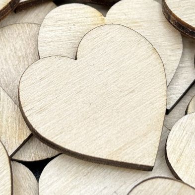 Serce drewniane serduszka 3cm sklejka ozdoba dekor.(30szt)