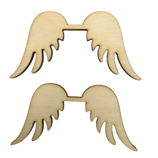 Skrzydełka skrzydła anielskie drewniane 2szt