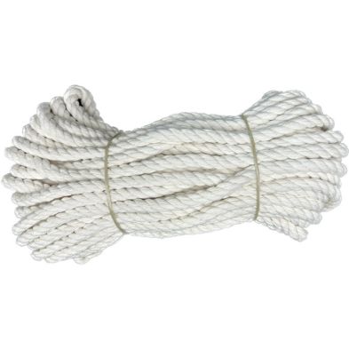 Lina bawełniana kręcona żeglarska sznur 10mm 25m