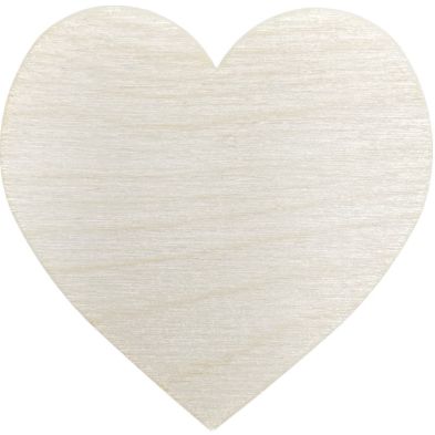 Serce drewniane serduszko 12,5cm sklejka ozdoba