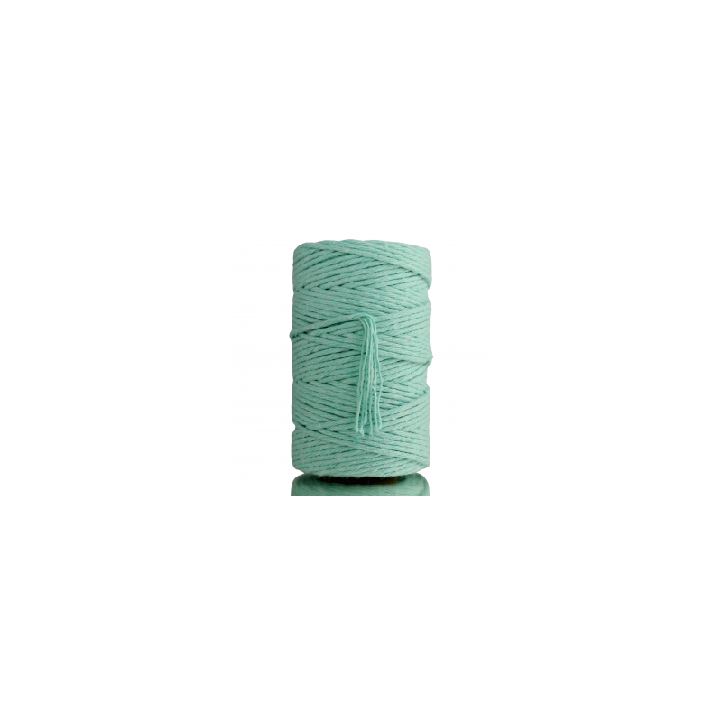 Sznurek bawełniany skręcany MIĘTOWY 60m 2mm