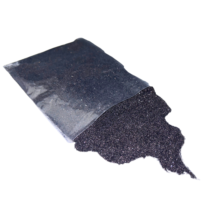 Brokat sypki czarny pył dekoracyjny do farb 1kg