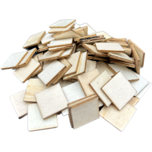 Kostki drewniane naturalne bezbarwne