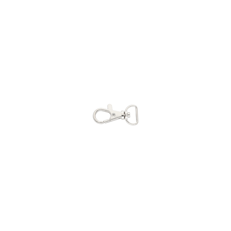Karabińczyk metal 13mm rybka nikiel brelok 10szt