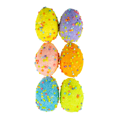 Jajka styropianowe kolorowe wzorzyste